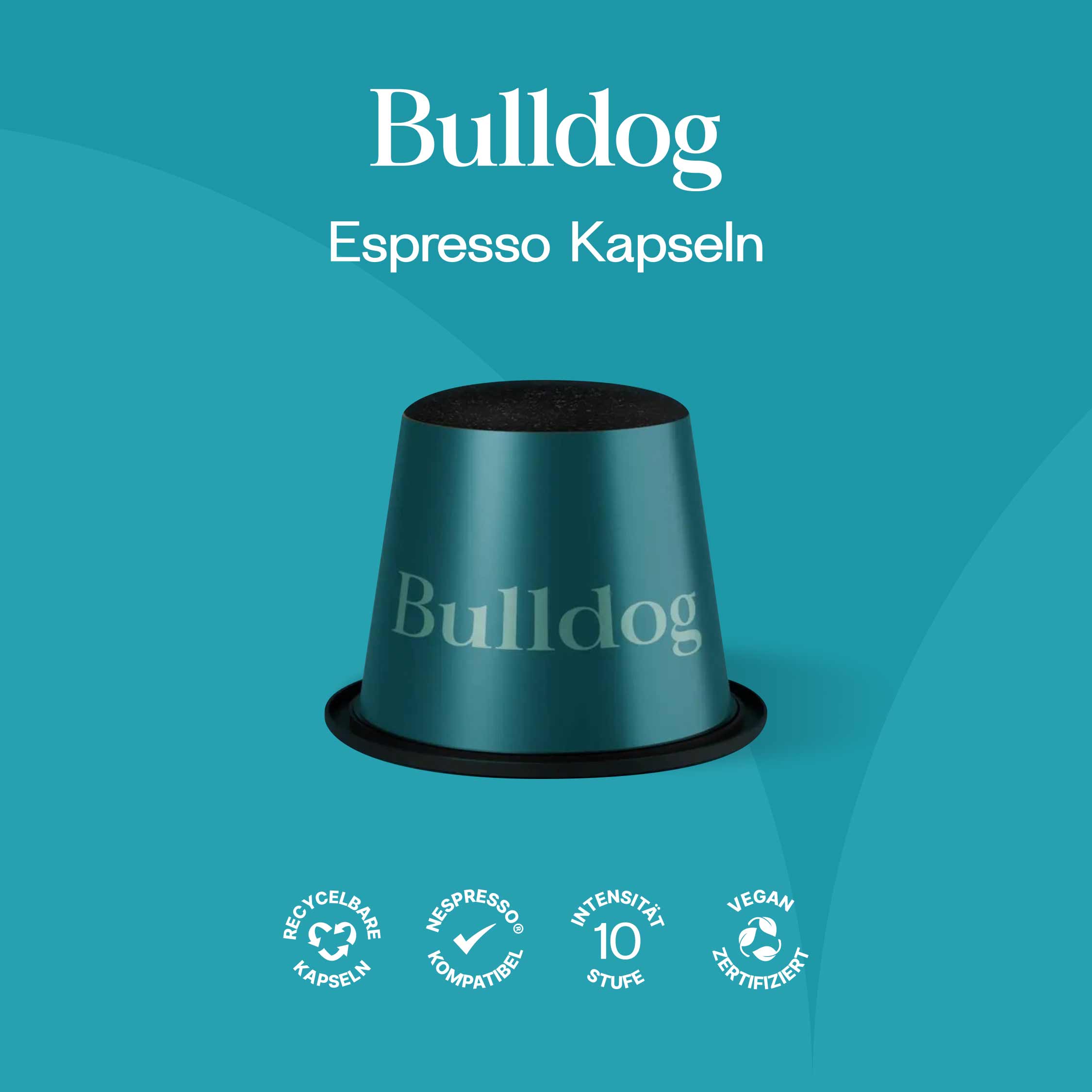 Meama Espresso Kapsel Bulldog, recycelbare Kapseln, Nespresso® kompatibel, Intensität 10