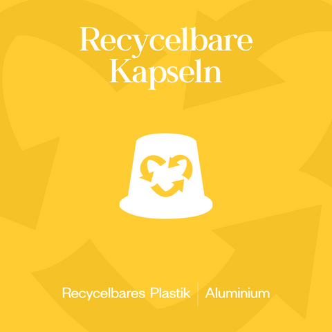 Meama Espresso-Kaffeekapseln Yellow 04 aus recycblebarem Plastik, Aluminium