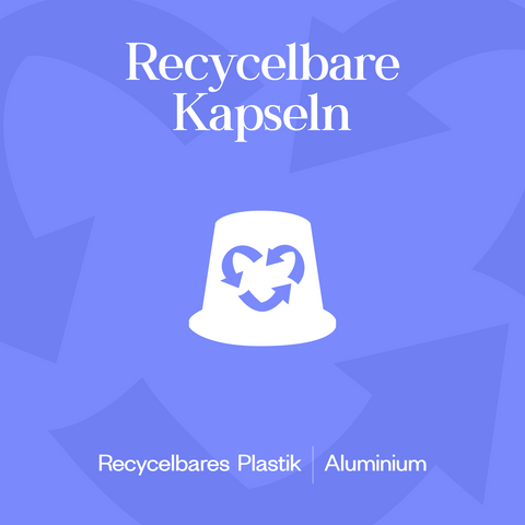 Meama Espresso-Kaffeekapseln Blue 05 aus recycblebarem Plastik und Aluminium