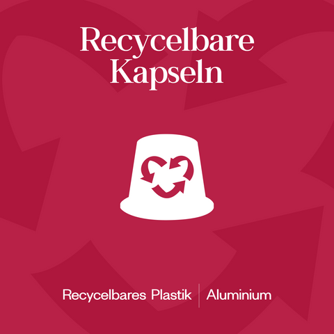 Meama Espresso-Kaffeekapseln Burgundy 09 aus recycblebarem Plastik und Aluminium
