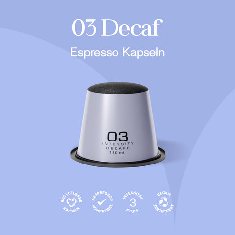 Meama Espresso Kaffee Kapsel entkoffeiniert, recycelbare Kapseln, Nespresso® kompatibel, Intensität 3