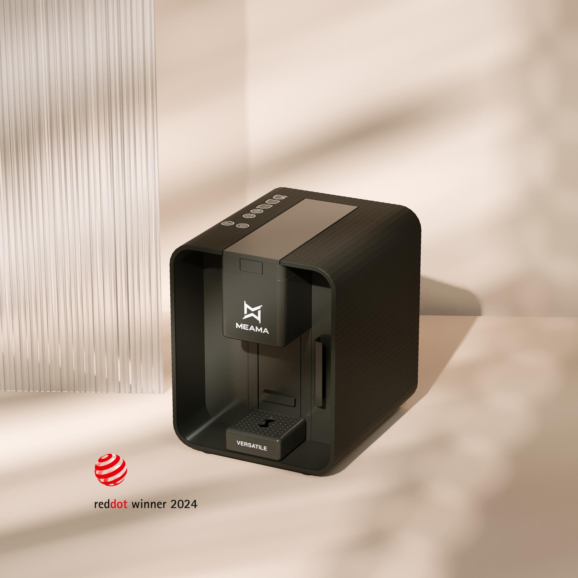 Meama Versatile. Kapsel Tee- und Kaffeemaschine in schwarz