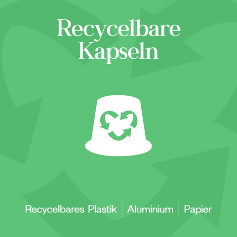 Meama Multi-Teekapsel Classic Green aus recycblebarem Plastik, Aluminium und Papier