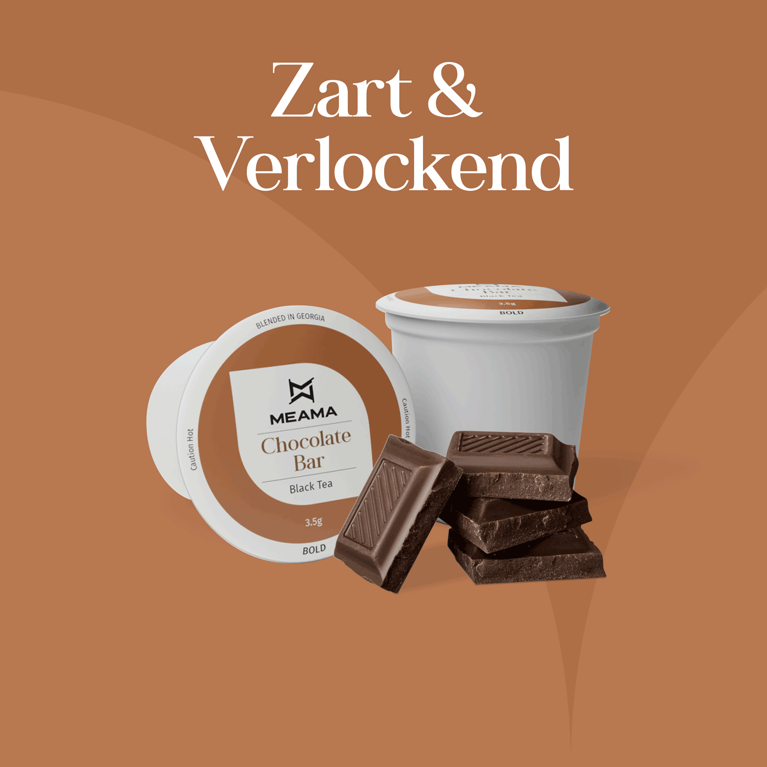 Meama Multi-Teekapseln Chocolate Bar mit Schokolade