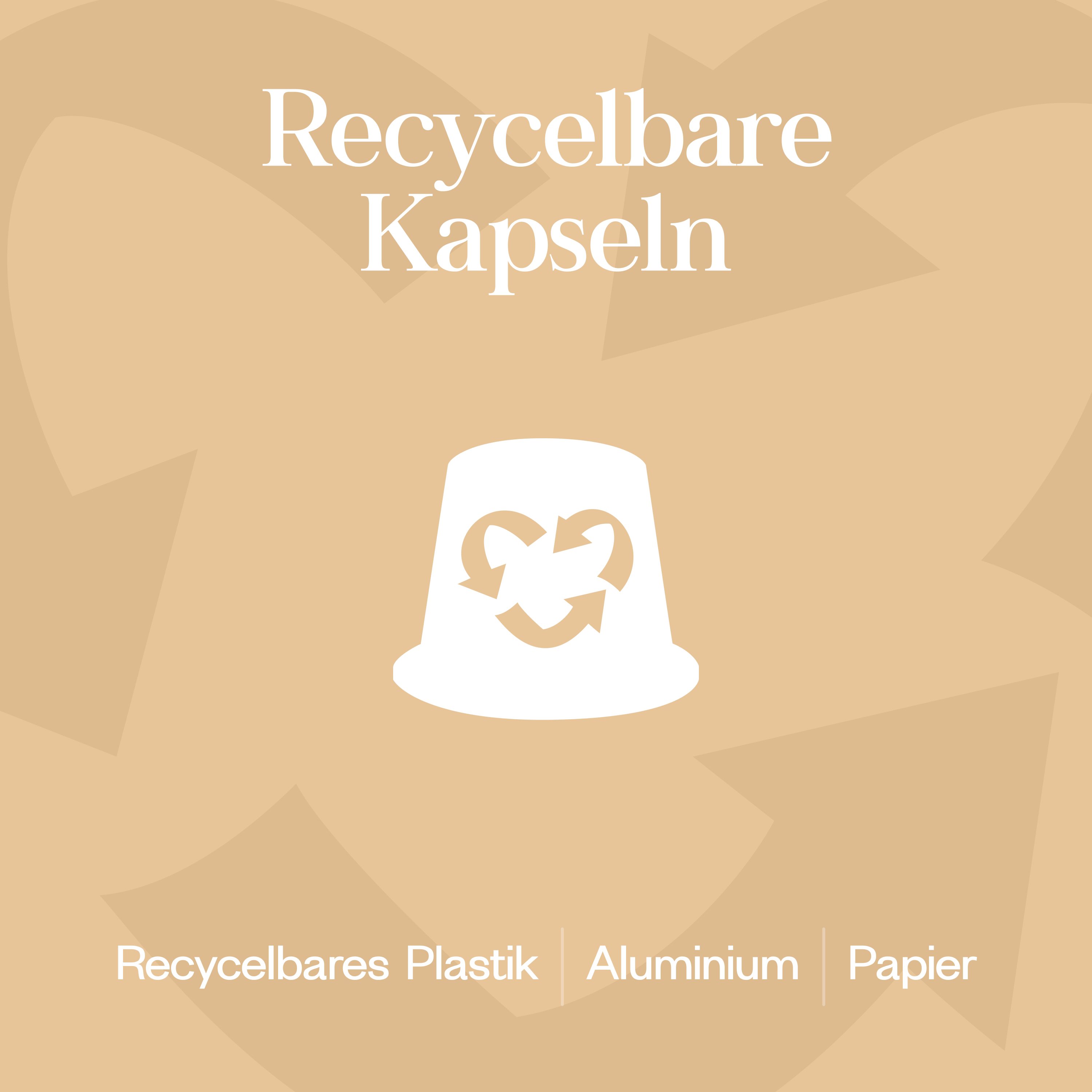 Meama Multi-Teekapseln Creme Brulee aus recycblebarem Plastik, Aluminium und Papier