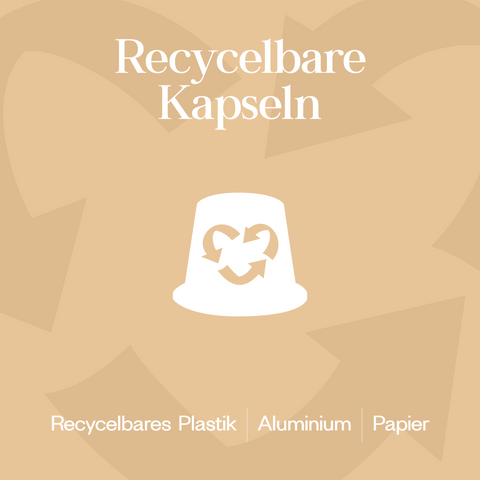Meama Multi-Teekapseln Creme Brulee aus recycblebarem Plastik, Aluminium und Papier