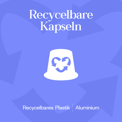 Meama Espresso-Kaffeekapseln Blue 05  aus recycblebarem Plastik und Aluminium 