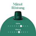 Meama Espresso-Kaffeekapseln Green 07, Intensität Stufe 7 von 10, Röstung Stufe 6 von 10