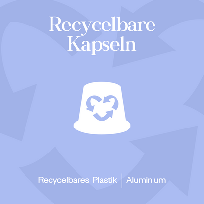 Meama Espresso-Kaffeekapseln Decaf  aus recycblebarem Plastik und Aluminium 