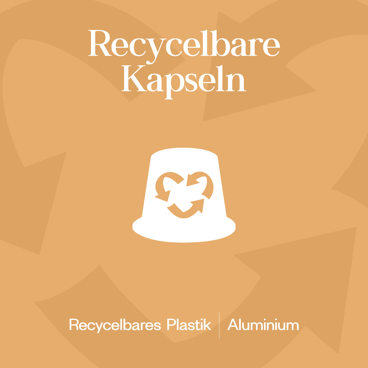 Meama Espresso-Kaffeekapseln Caramel aus recycblebarem Plastik und Aluminium 