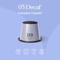 Meama Espresso-Kaffeekapseln Decaf, recyclebare Kapsel, Nespresso® kompatibel Intensität Stufe 3 von 10, Veagn und Bio zertifiziert