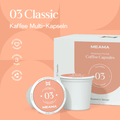 Meama Multi- KaffeekapselnColombia 03 Produktverpackung und Kapseln