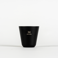 Schwarze Edelstahl Tasse mit Meama Logo