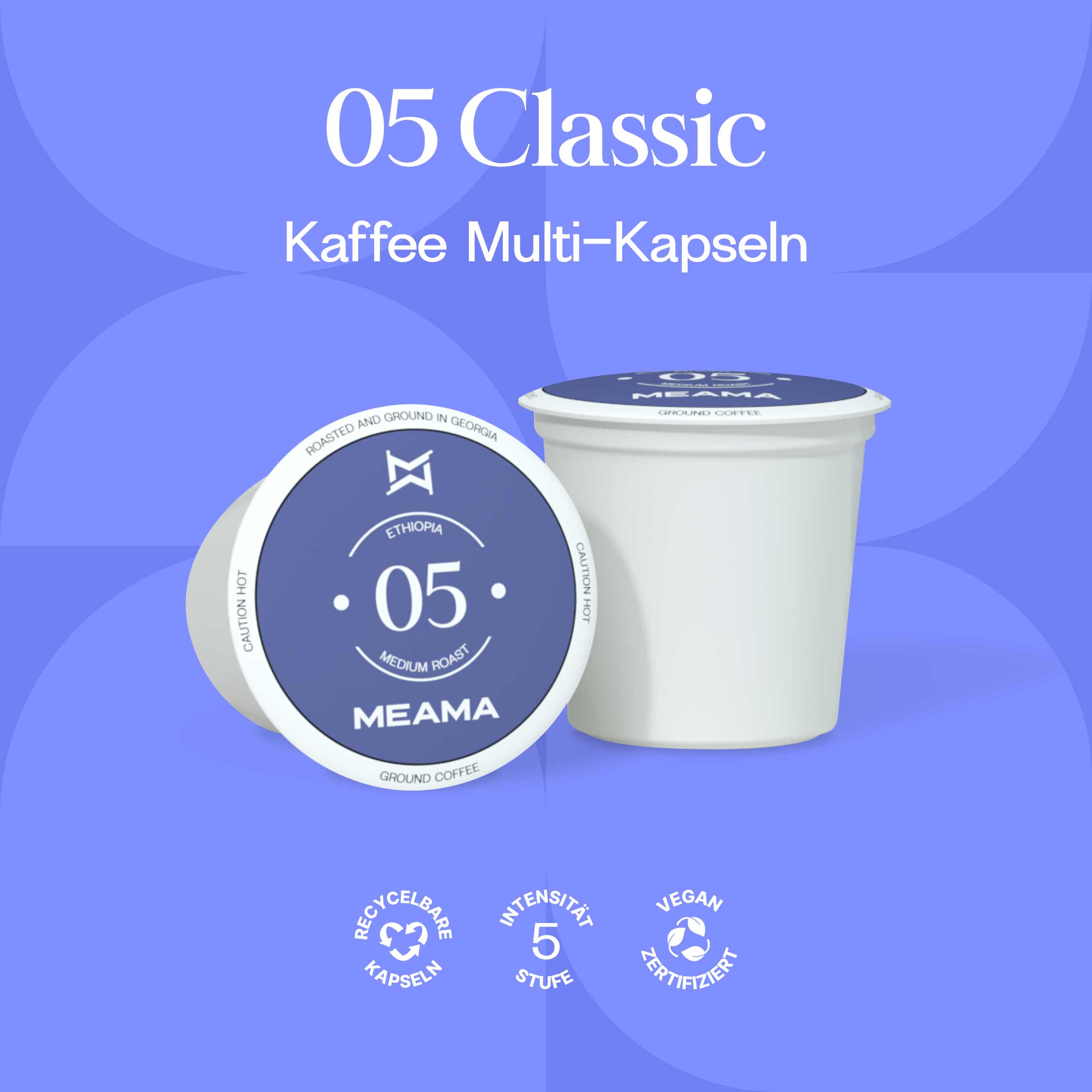Meama Multikapsel Kaffee Classic 05, recycelbare Kapseln, Intensität 5
