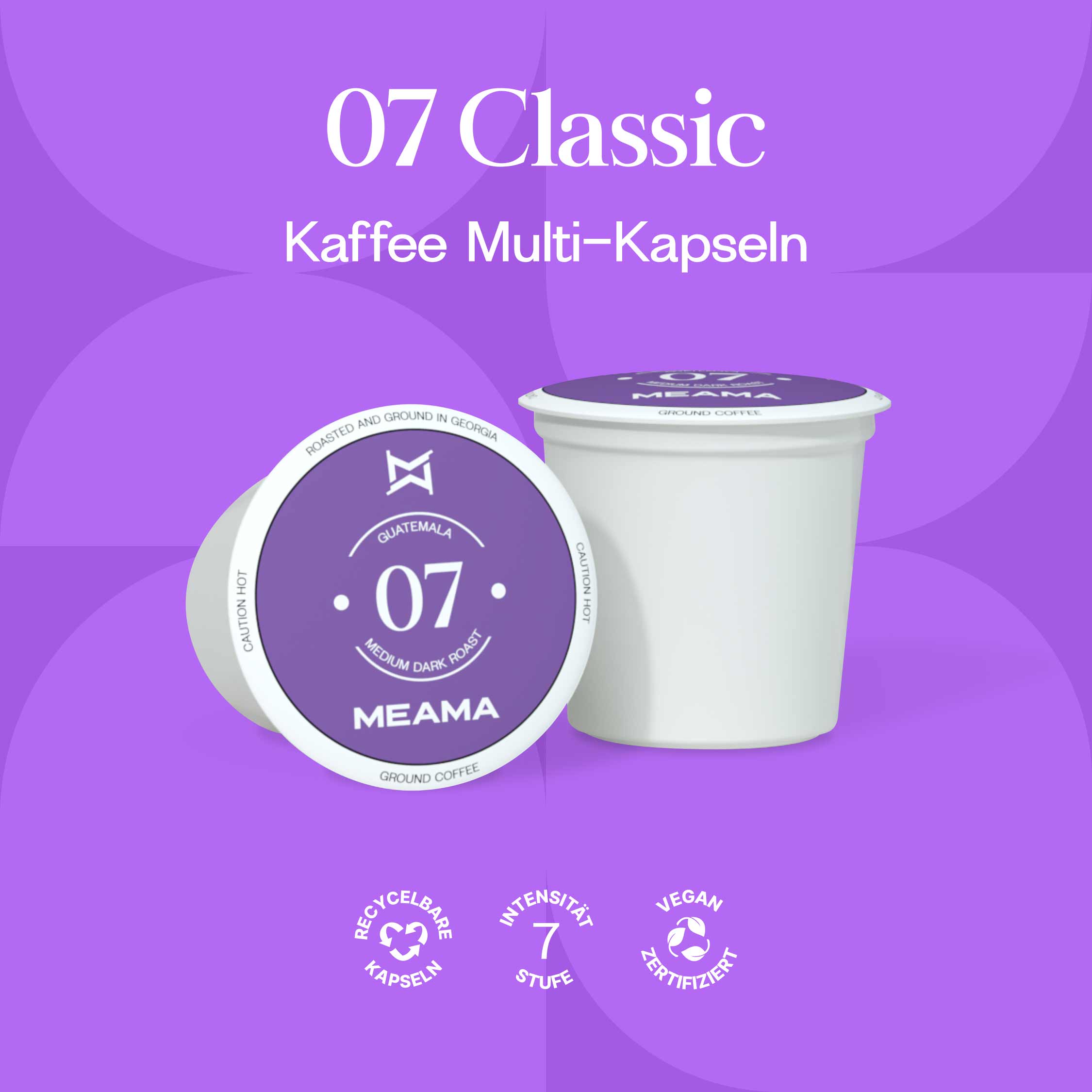 Meama Multikapsel Kaffee Classic 07, recycelbare Kapseln, Intensität 7