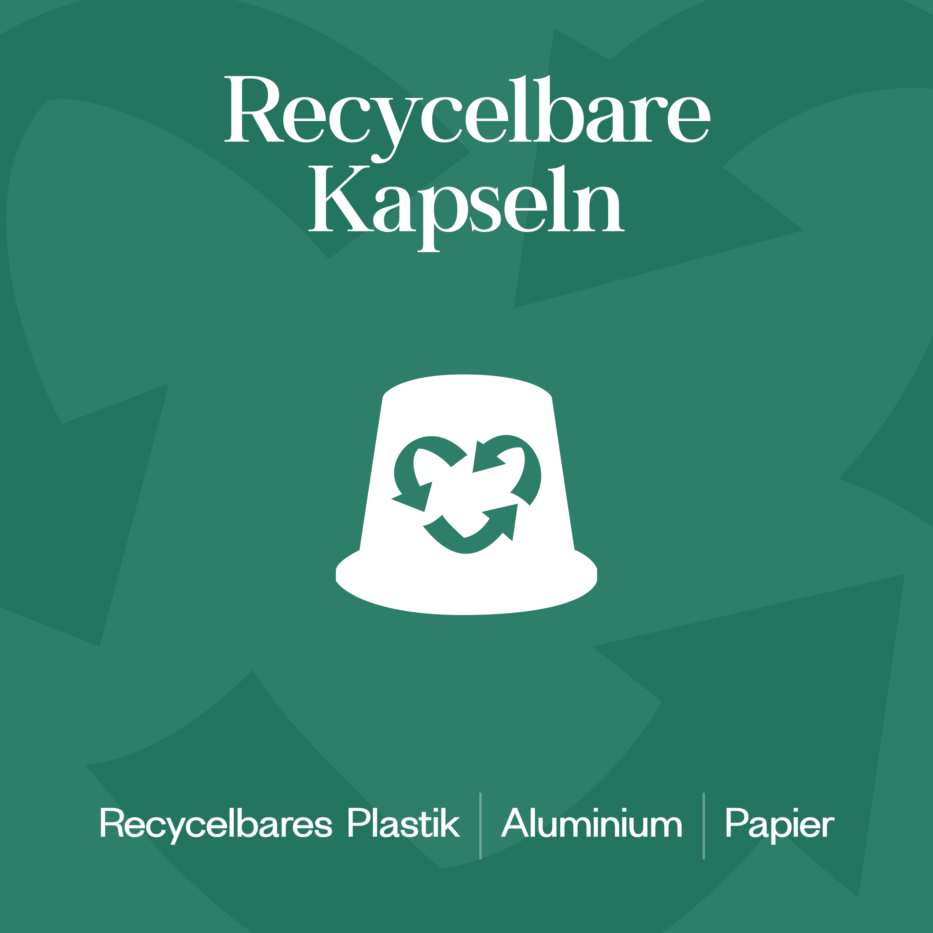 Meama Multi-Kaffeekapsel Haselnuss-Schokolade aus recycblebarem Plastik, Aluminium und Papier