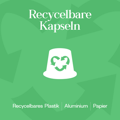 Meama Multi-Teekapsel Classic Green aus recycblebarem Plastik, Aluminium und Papier